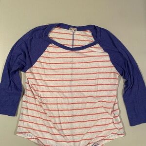 GAP Blue and Red Striped Shirt
